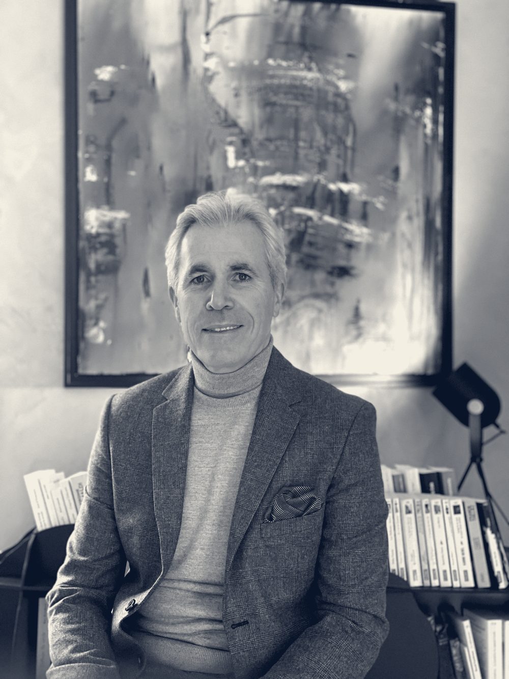 Franck David dans son bureau