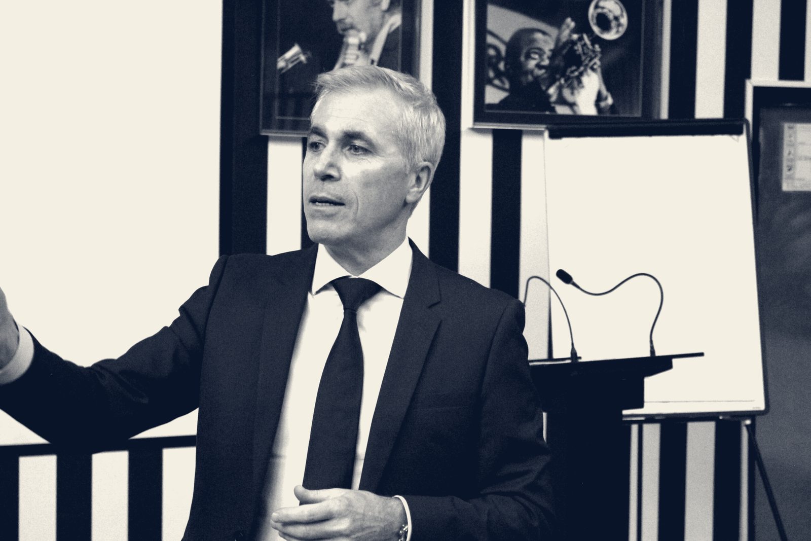 Franck David animant un séminaire